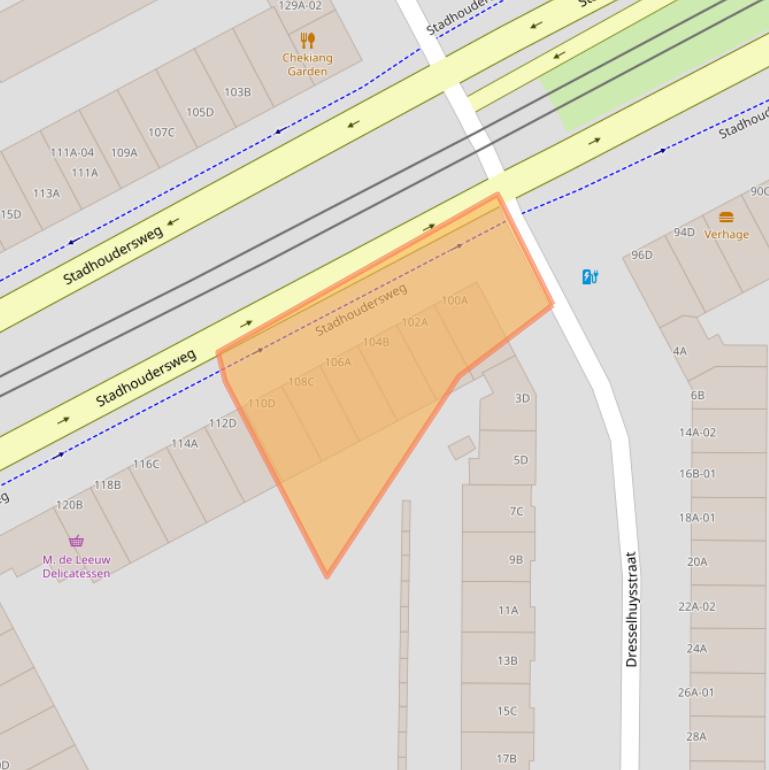 Kaart van postcodegebied 3039CK.