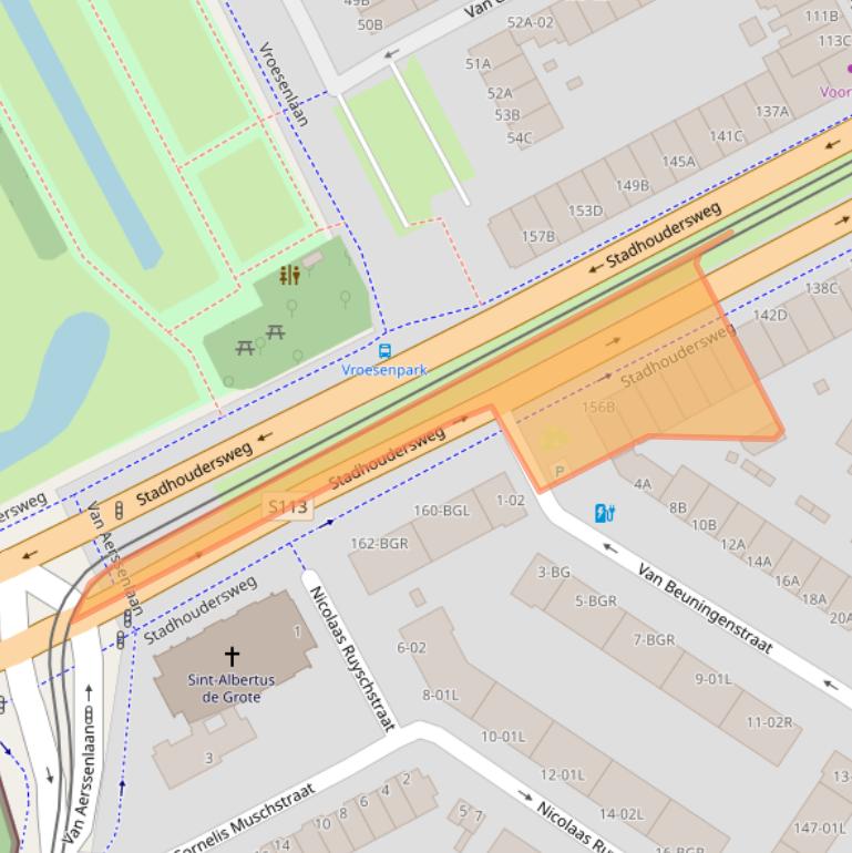 Kaart van postcodegebied 3039CN.
