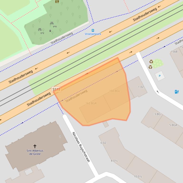 Kaart van postcodegebied 3039CP.