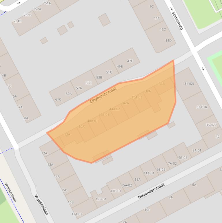 Kaart van postcodegebied 3039DE.