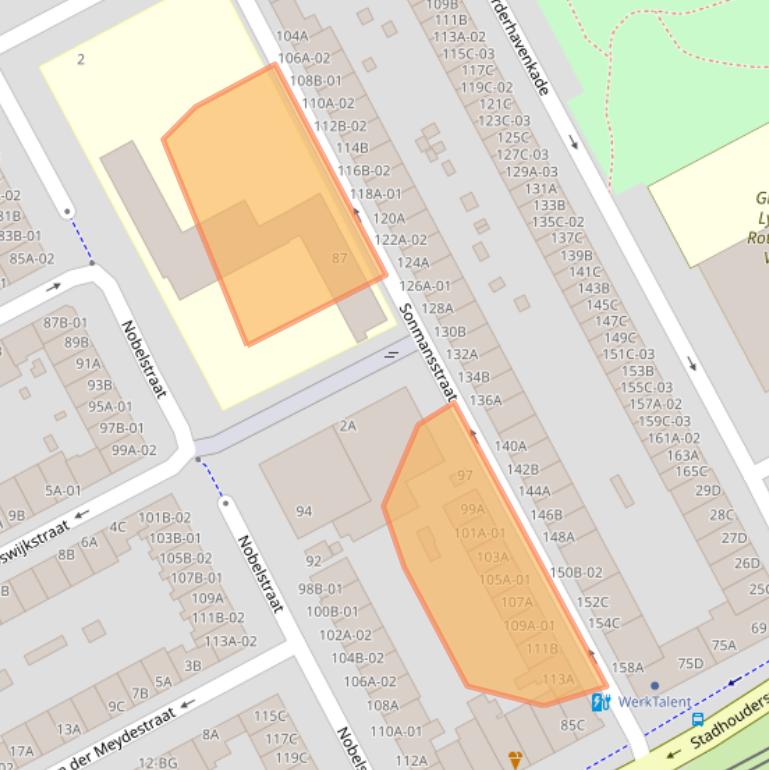 Kaart van postcodegebied 3039DH.