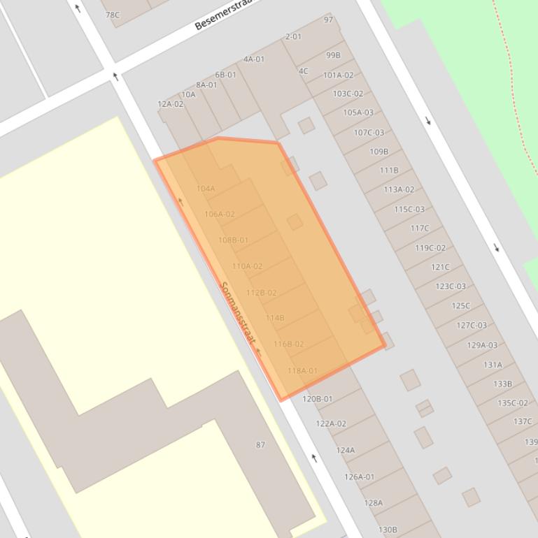 Kaart van postcodegebied 3039DN.