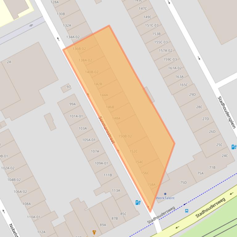 Kaart van postcodegebied 3039DR.