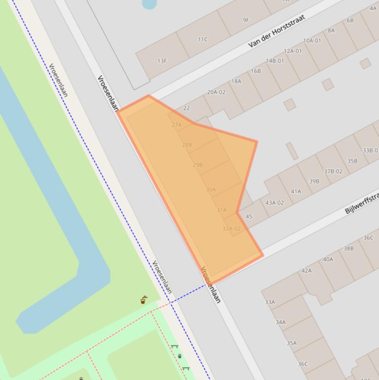 Kaart van postcodegebied 3039DV.