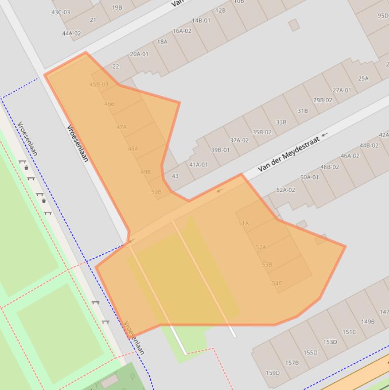 Kaart van postcodegebied 3039DZ.