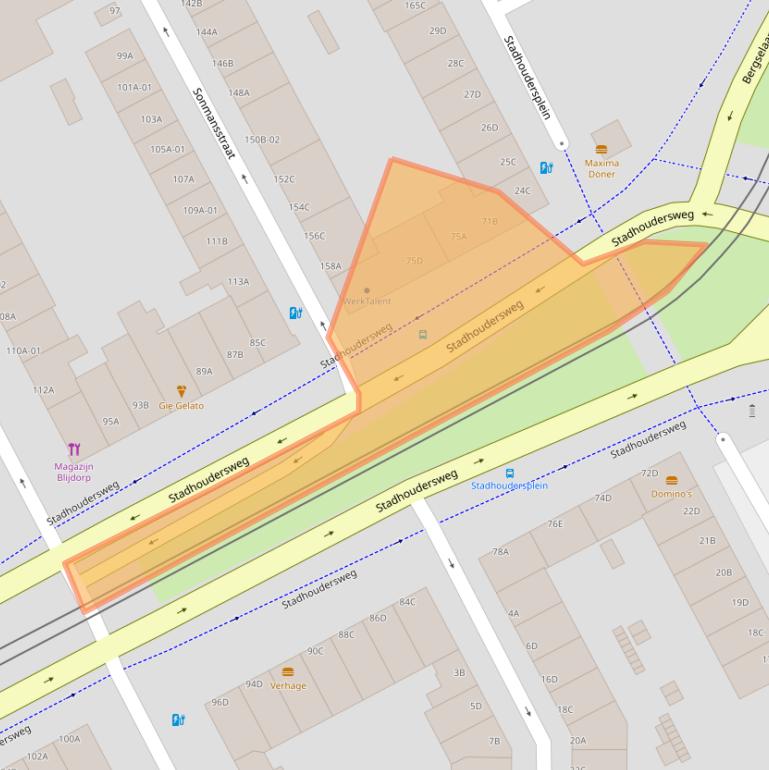 Kaart van postcodegebied 3039EA.