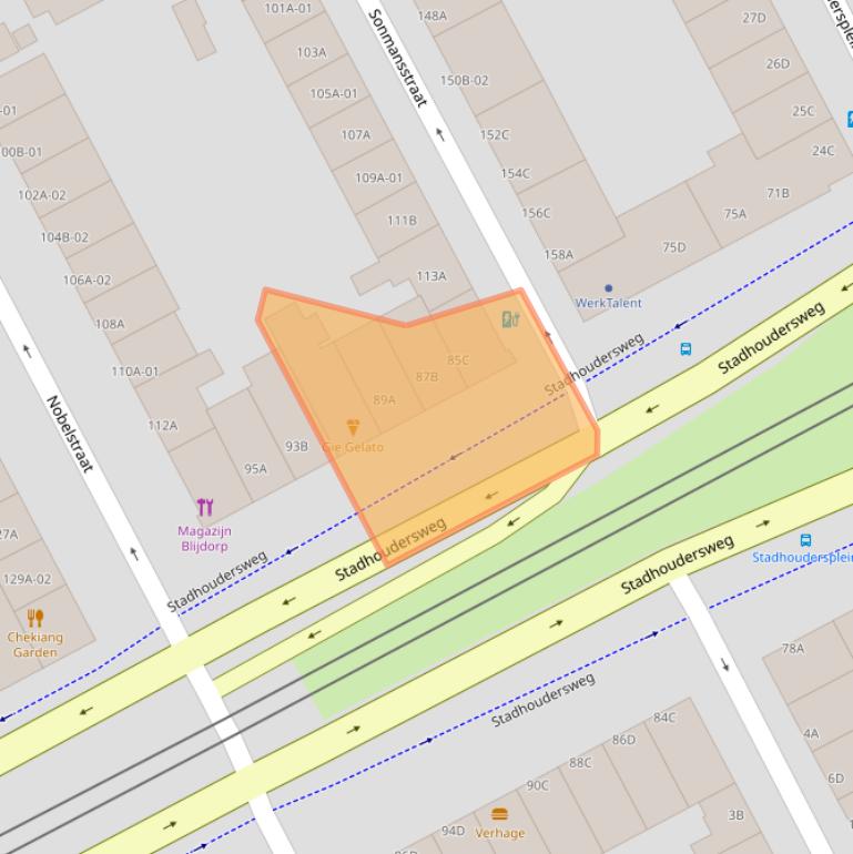 Kaart van postcodegebied 3039EB.