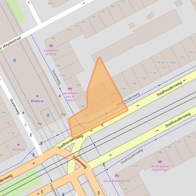 Kaart van postcodegebied 3039EG.