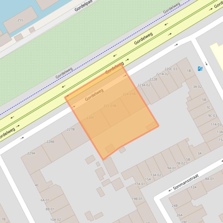 Kaart van postcodegebied 3039GB.