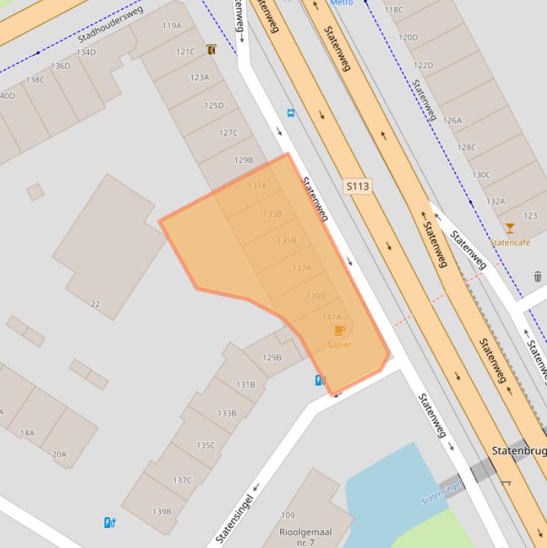 Kaart van postcodegebied 3039HL.