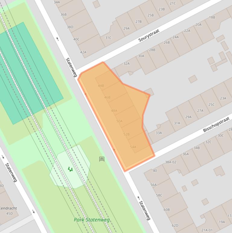 Kaart van postcodegebied 3039JD.