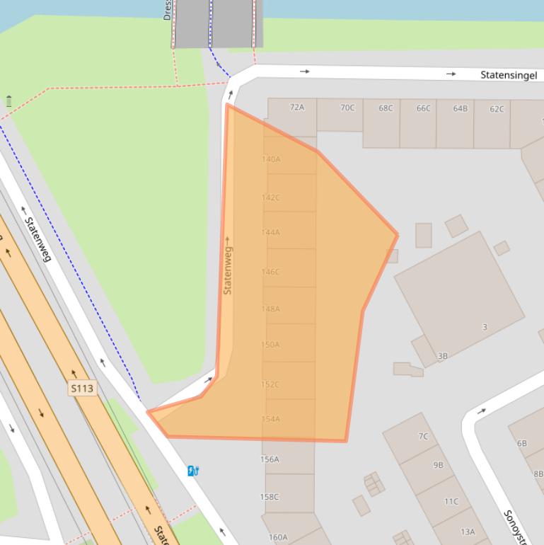 Kaart van postcodegebied 3039JN.