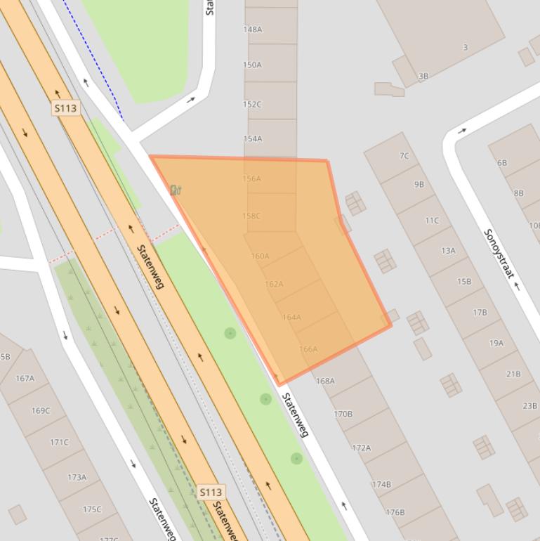 Kaart van postcodegebied 3039JP.