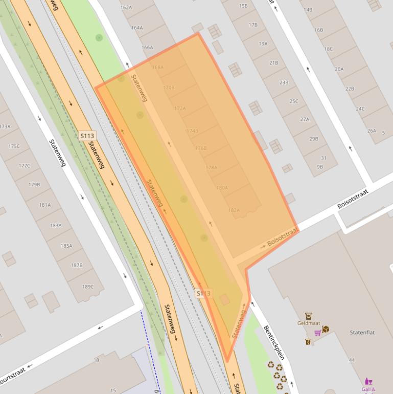Kaart van postcodegebied 3039JR.