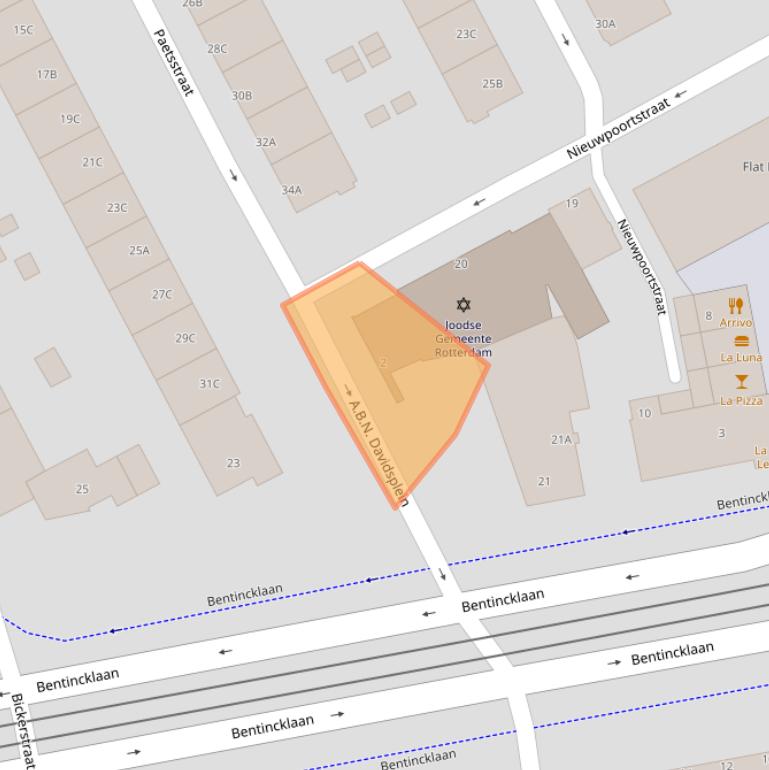 Kaart van postcodegebied 3039KA.