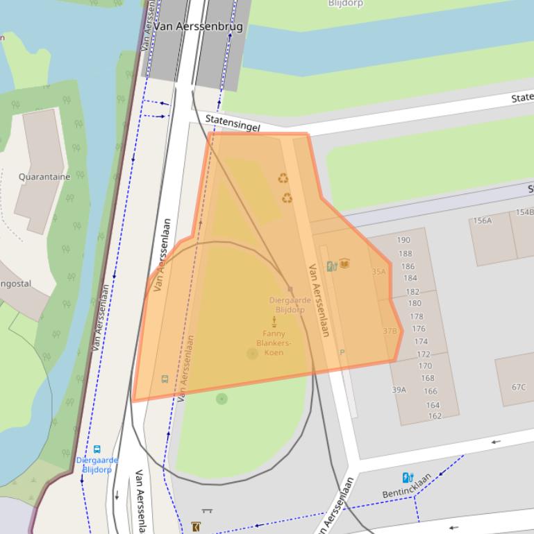 Kaart van postcodegebied 3039KD.