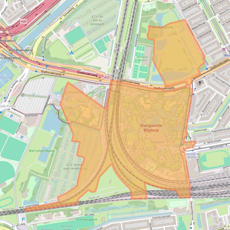 Kaart van postcodegebied 3039KE.