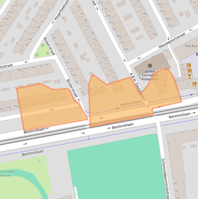 Kaart van postcodegebied 3039KG.