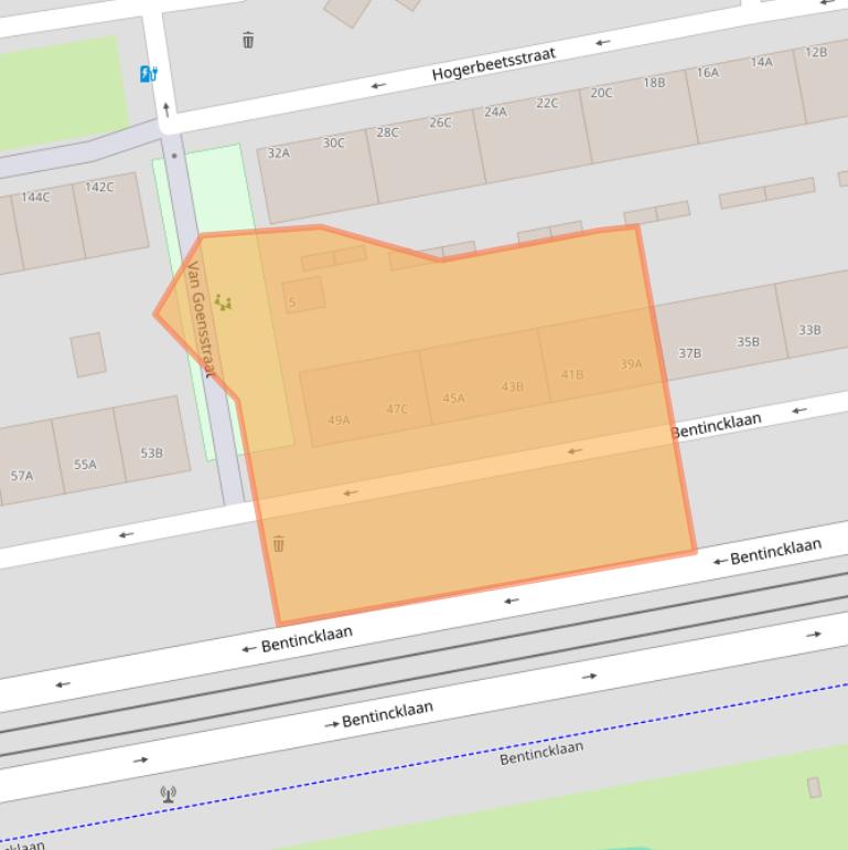 Kaart van postcodegebied 3039KH.