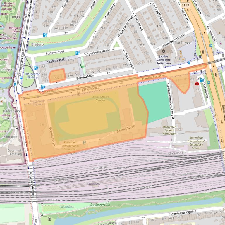 Kaart van postcodegebied 3039KK.