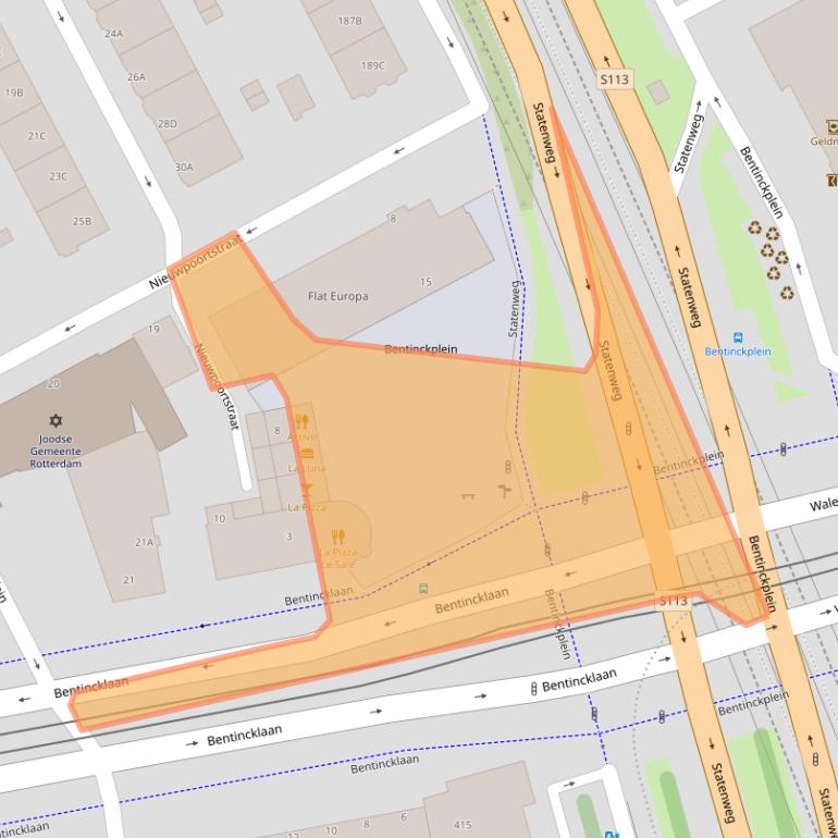 Kaart van postcodegebied 3039KL.