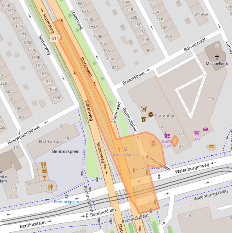 Kaart van postcodegebied 3039KR.