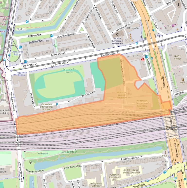 Kaart van postcodegebied 3039KS.