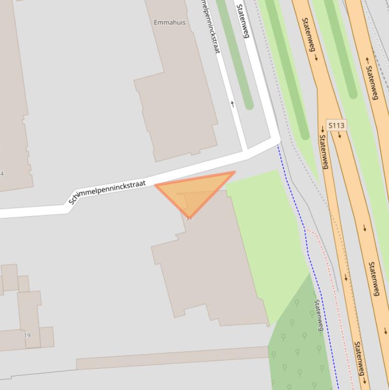 Kaart van postcodegebied 3039KT.