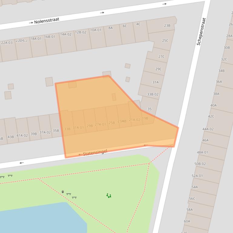 Kaart van postcodegebied 3039LB.