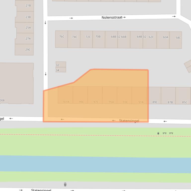 Kaart van postcodegebied 3039LG.