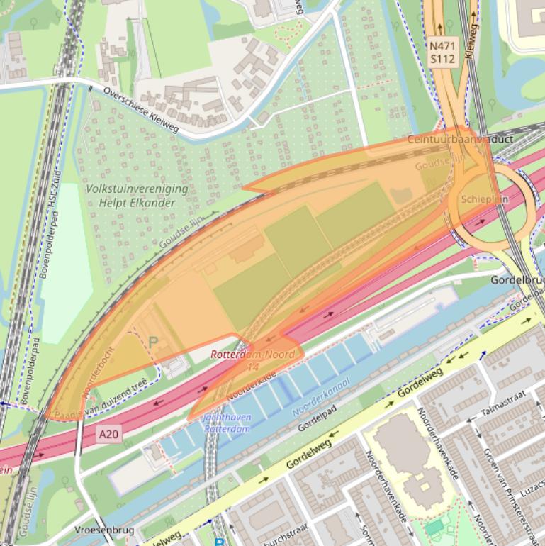 Kaart van postcodegebied 3039MA.
