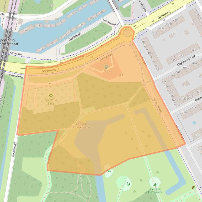 Kaart van postcodegebied 3039MG.