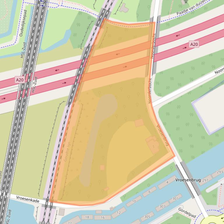 Kaart van postcodegebied 3039MH.