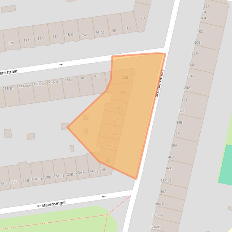 Kaart van postcodegebied 3039NB.