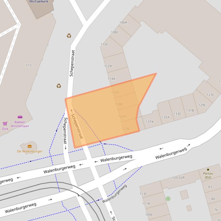 Kaart van postcodegebied 3039NR.