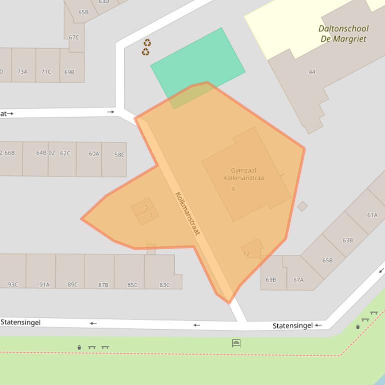 Kaart van postcodegebied 3039PH.