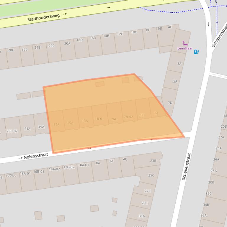 Kaart van postcodegebied 3039PK.