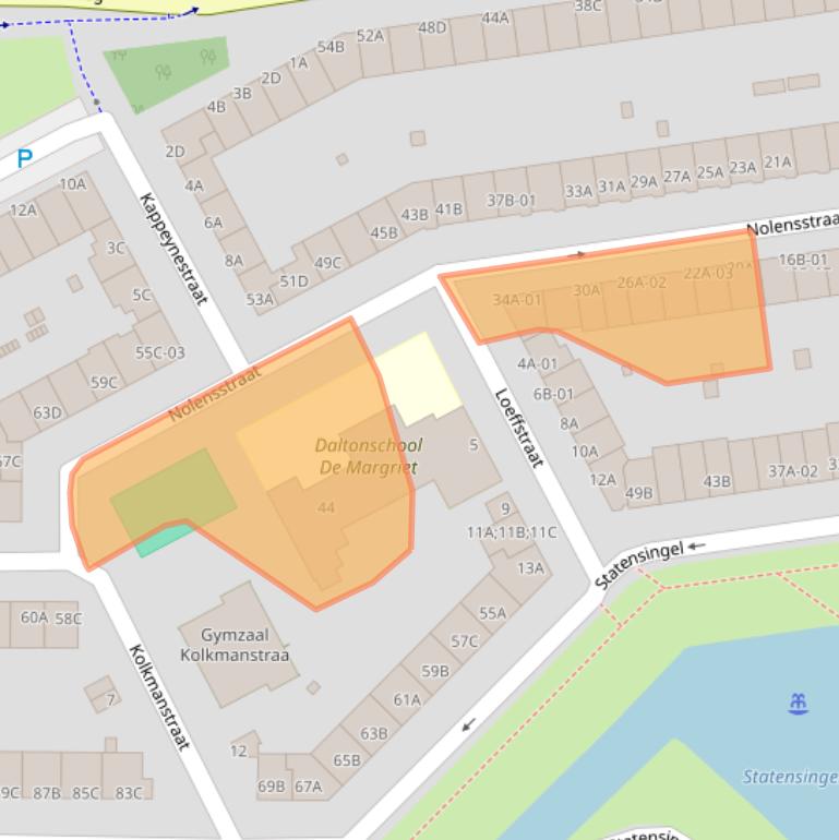 Kaart van postcodegebied 3039PV.