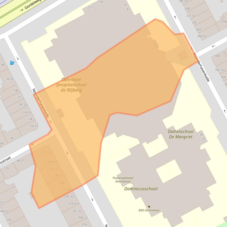 Kaart van postcodegebied 3039RD.