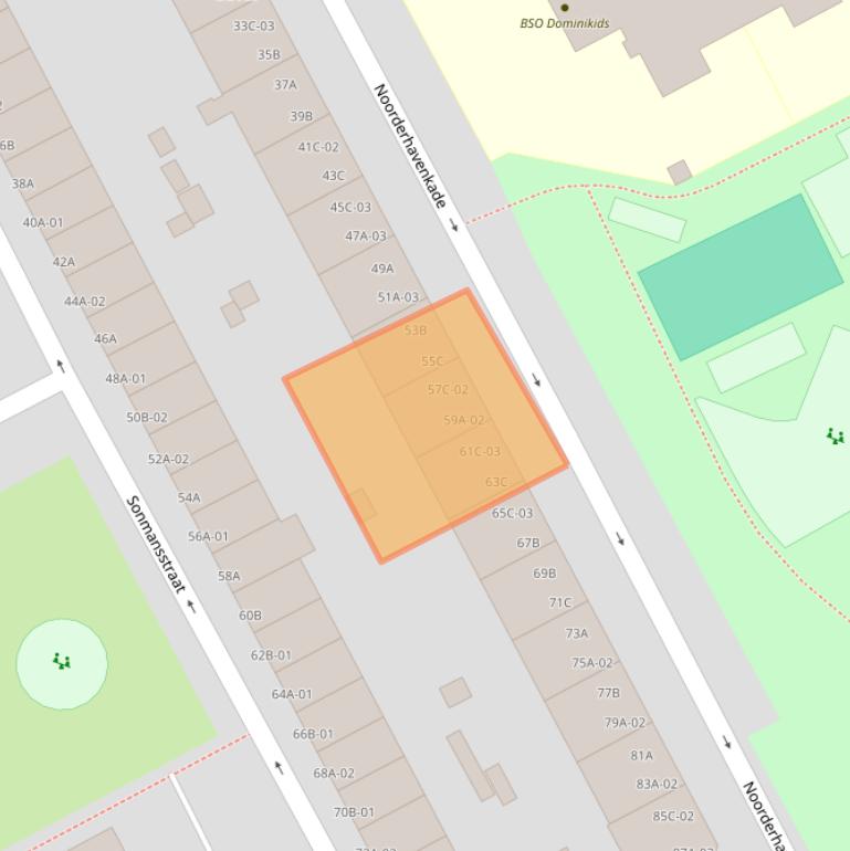 Kaart van postcodegebied 3039RH.