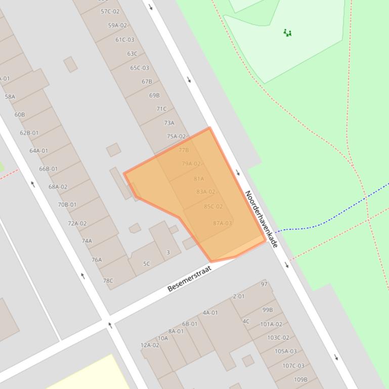 Kaart van postcodegebied 3039RK.