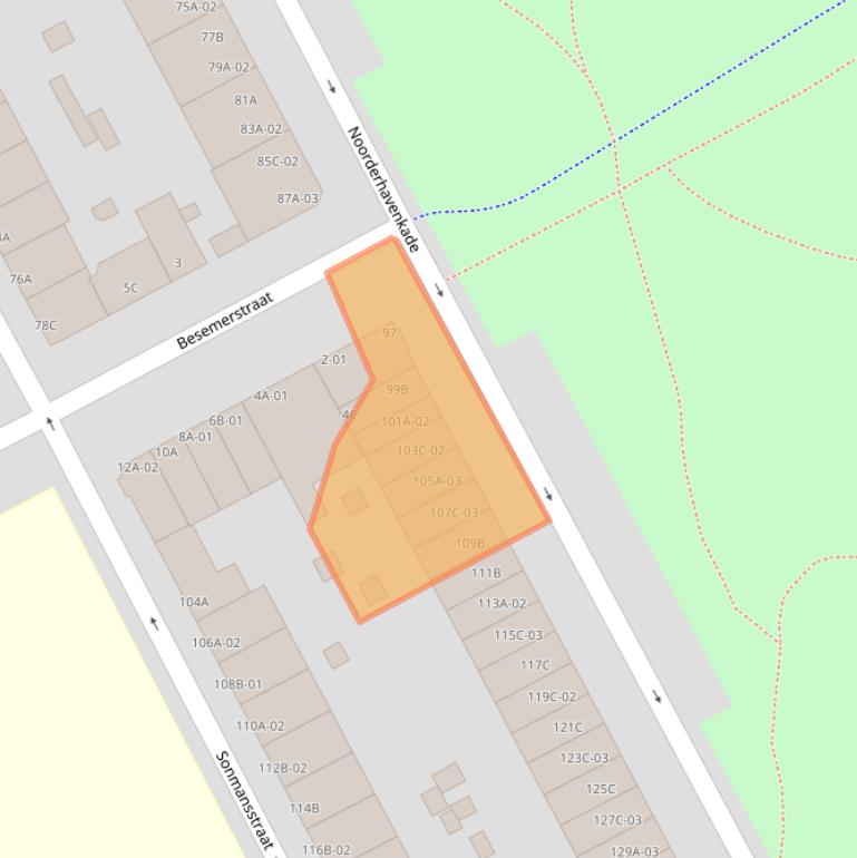 Kaart van postcodegebied 3039RL.