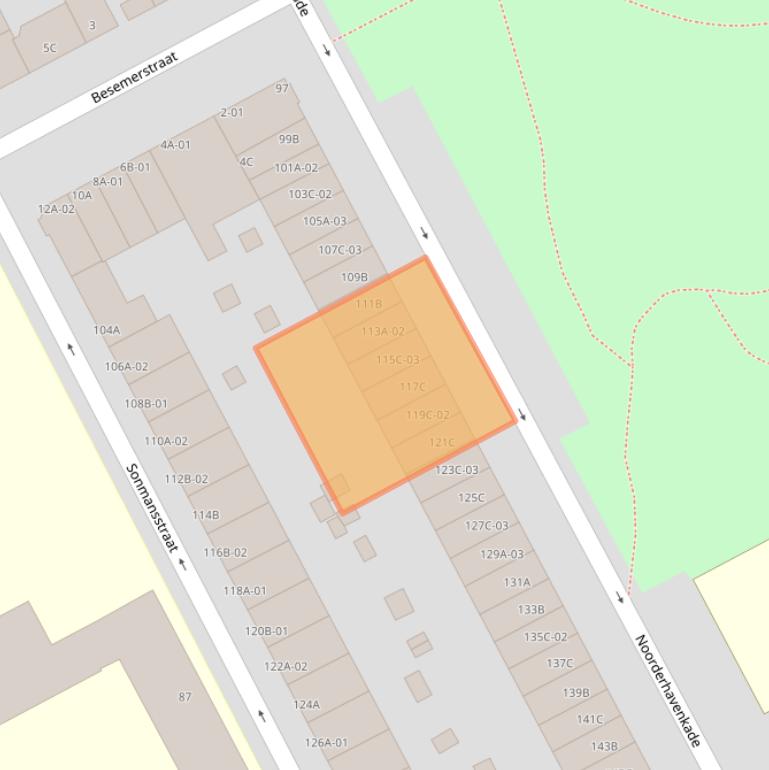 Kaart van postcodegebied 3039RM.