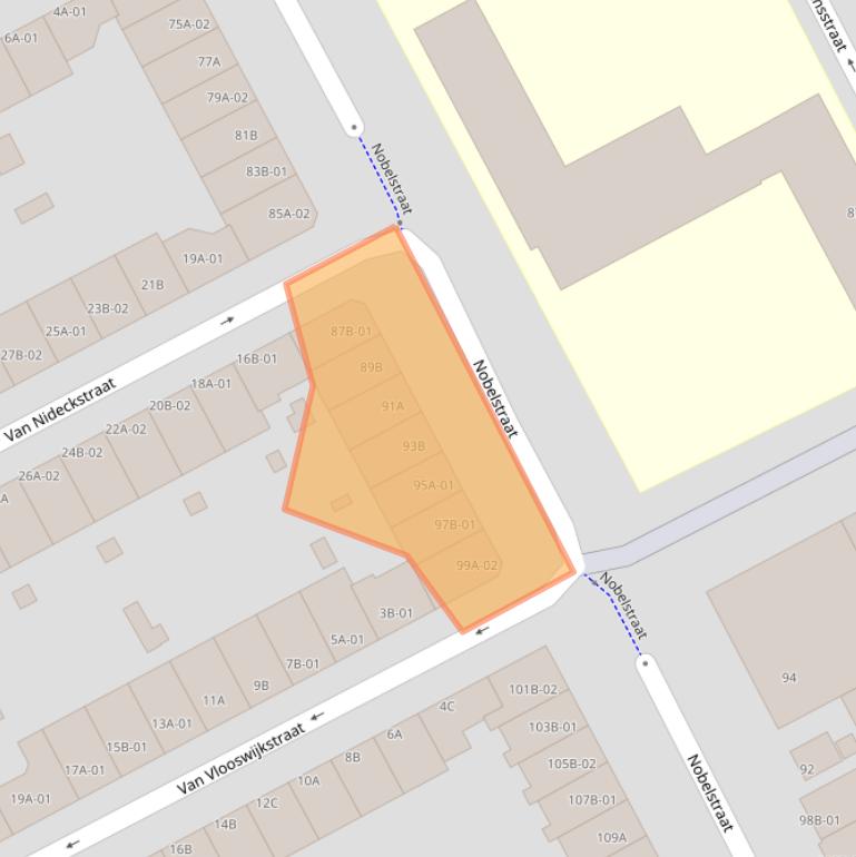 Kaart van postcodegebied 3039SK.