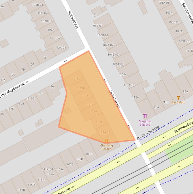 Kaart van postcodegebied 3039SM.