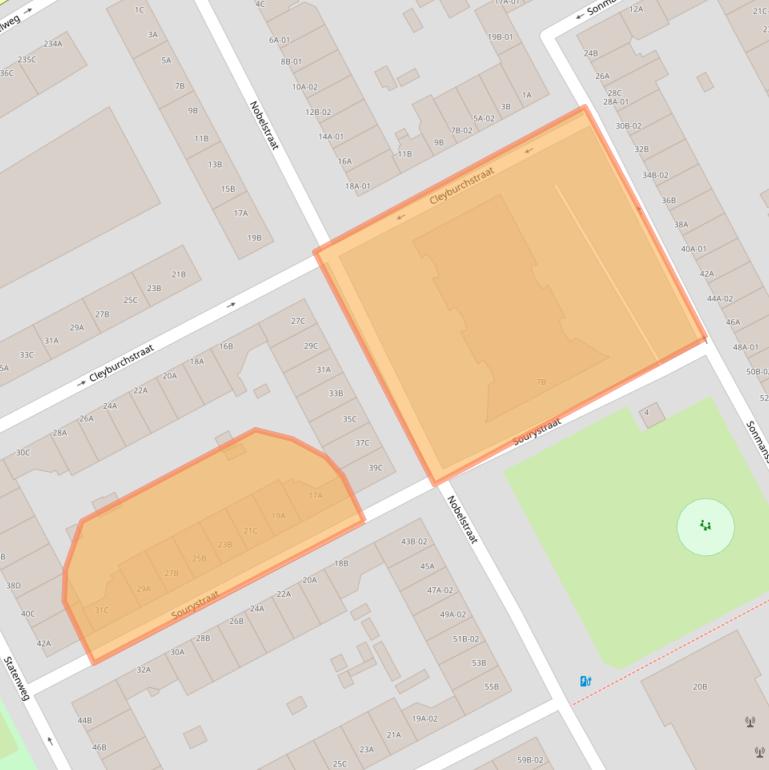 Kaart van postcodegebied 3039SR.