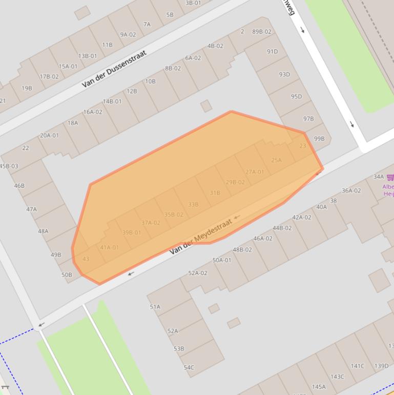 Kaart van postcodegebied 3039TG.