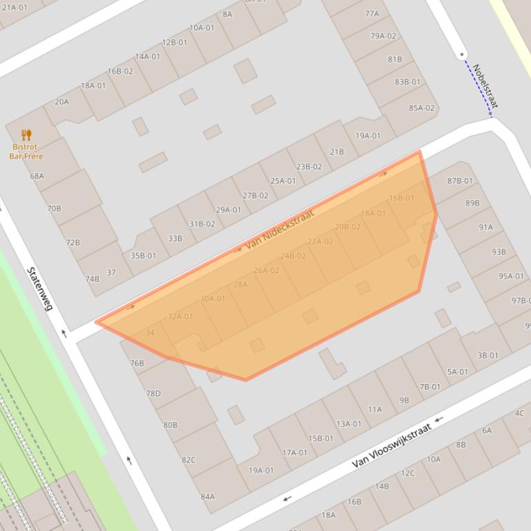 Kaart van postcodegebied 3039TM.