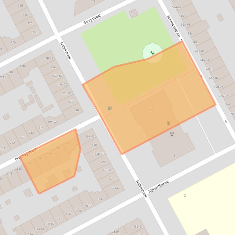 Kaart van postcodegebied 3039VB.