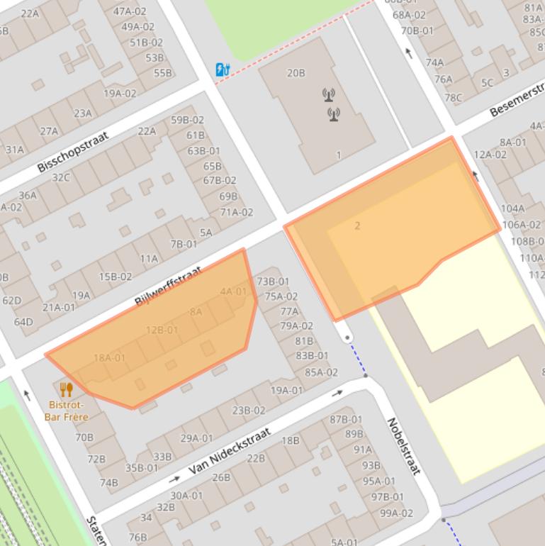 Kaart van postcodegebied 3039VG.